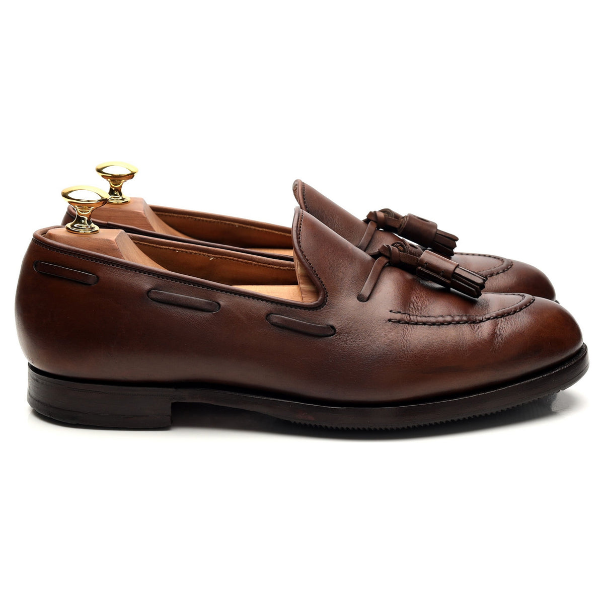 &#39;Cavendish 2&#39; Brown Leather Tassel Loafer UK 6.5 E