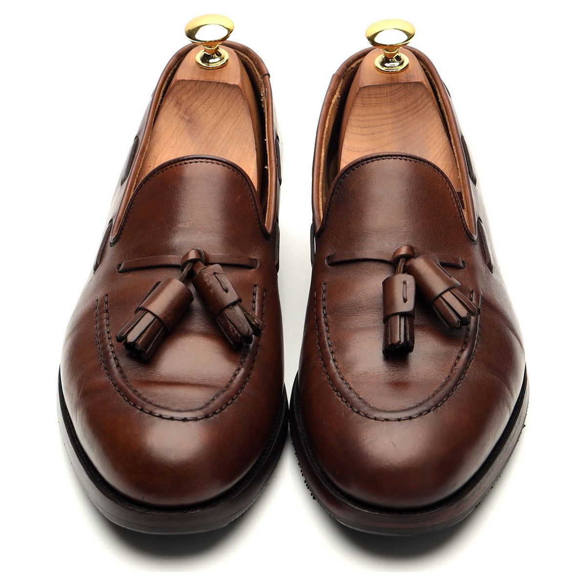 &#39;Cavendish 2&#39; Brown Leather Tassel Loafer UK 6.5 E