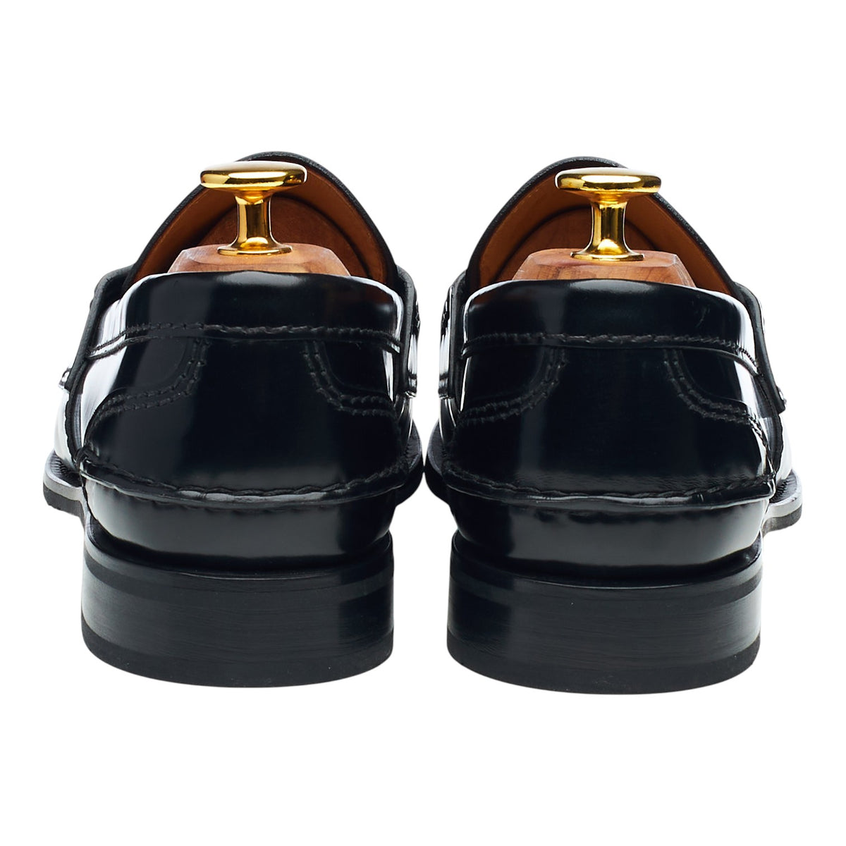 Women's 'Pembrey' Black Leather Loafers UK 7 EU 40