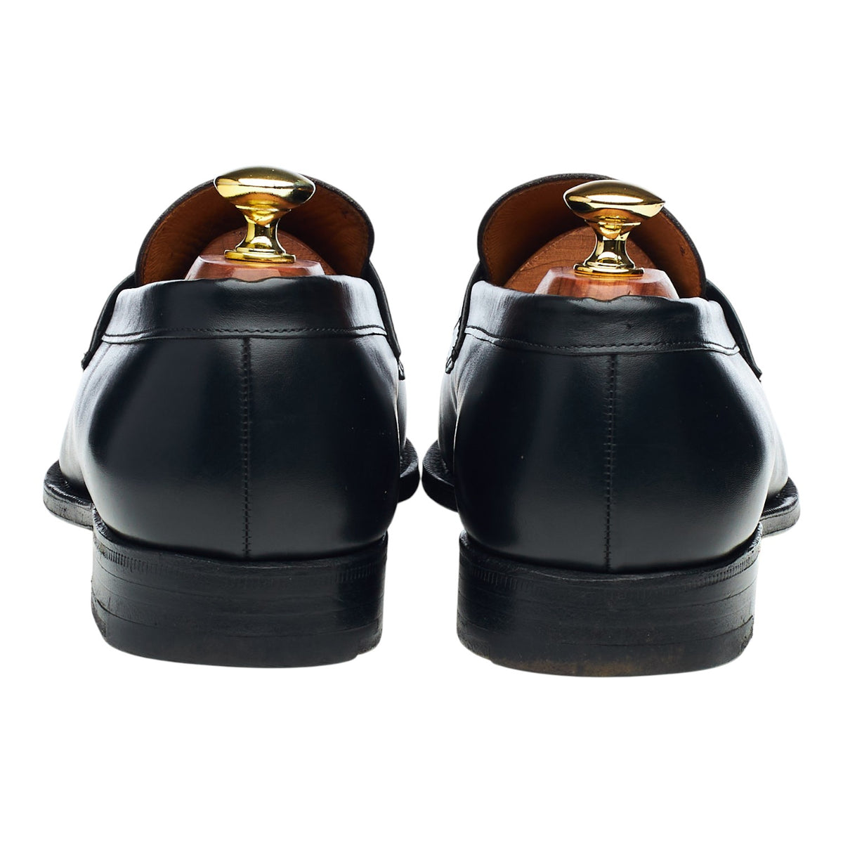 'Hilton' Black Leather Loafers UK 8.5 F