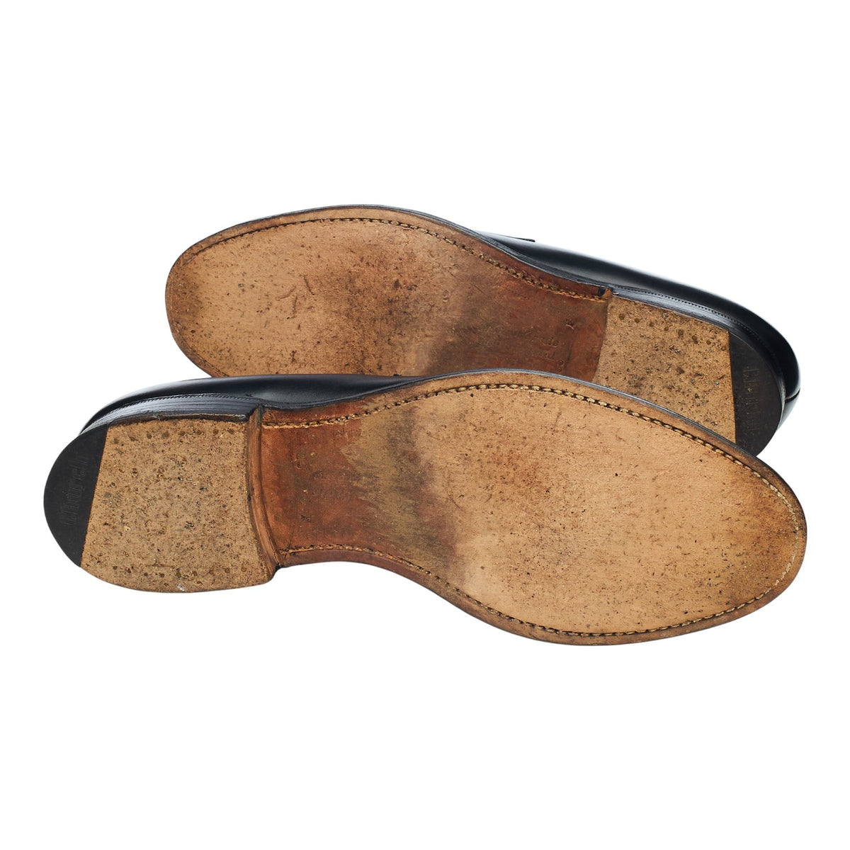 'Hilton' Black Leather Loafers UK 8.5 F