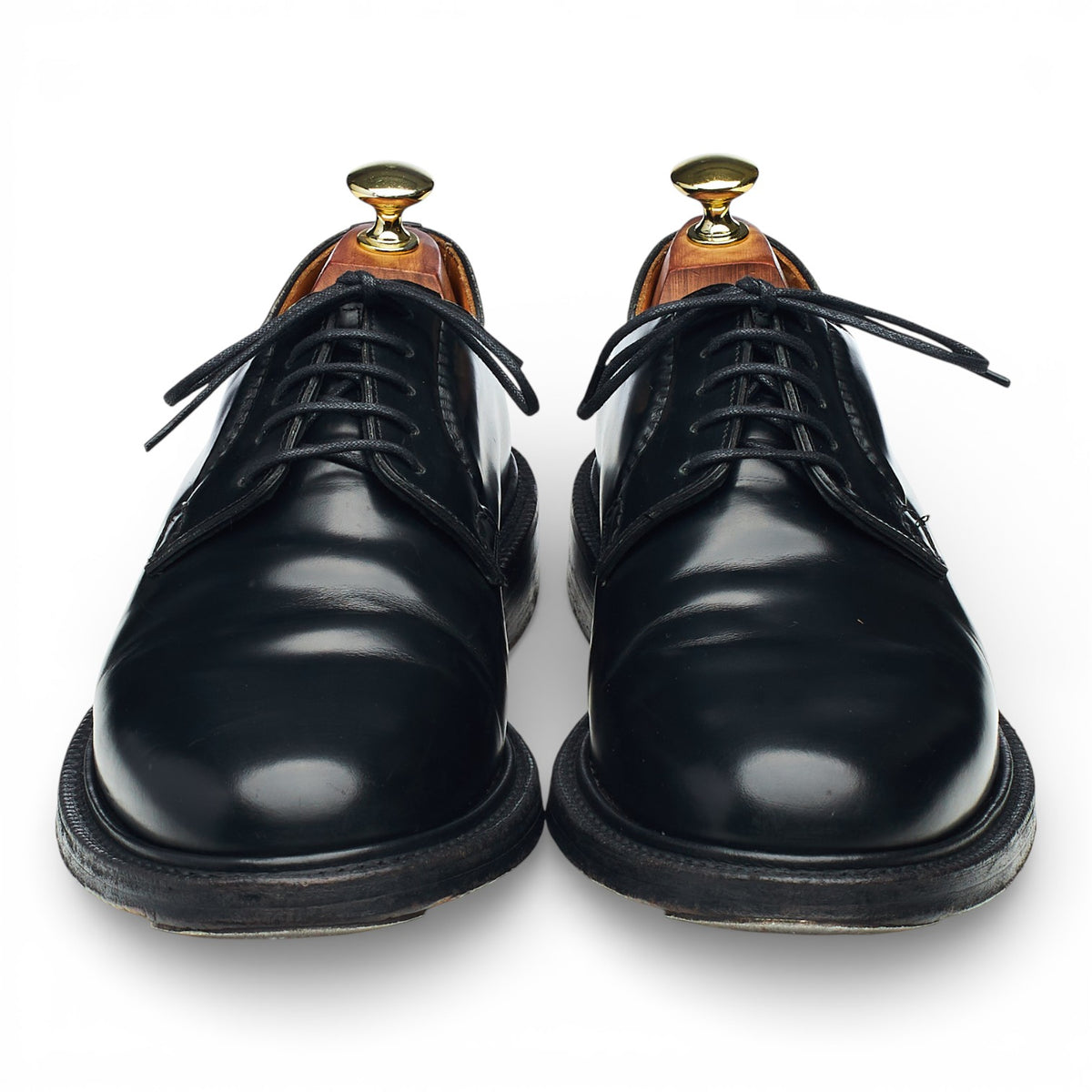 'Shannon' Black Leather Derby UK 7 F