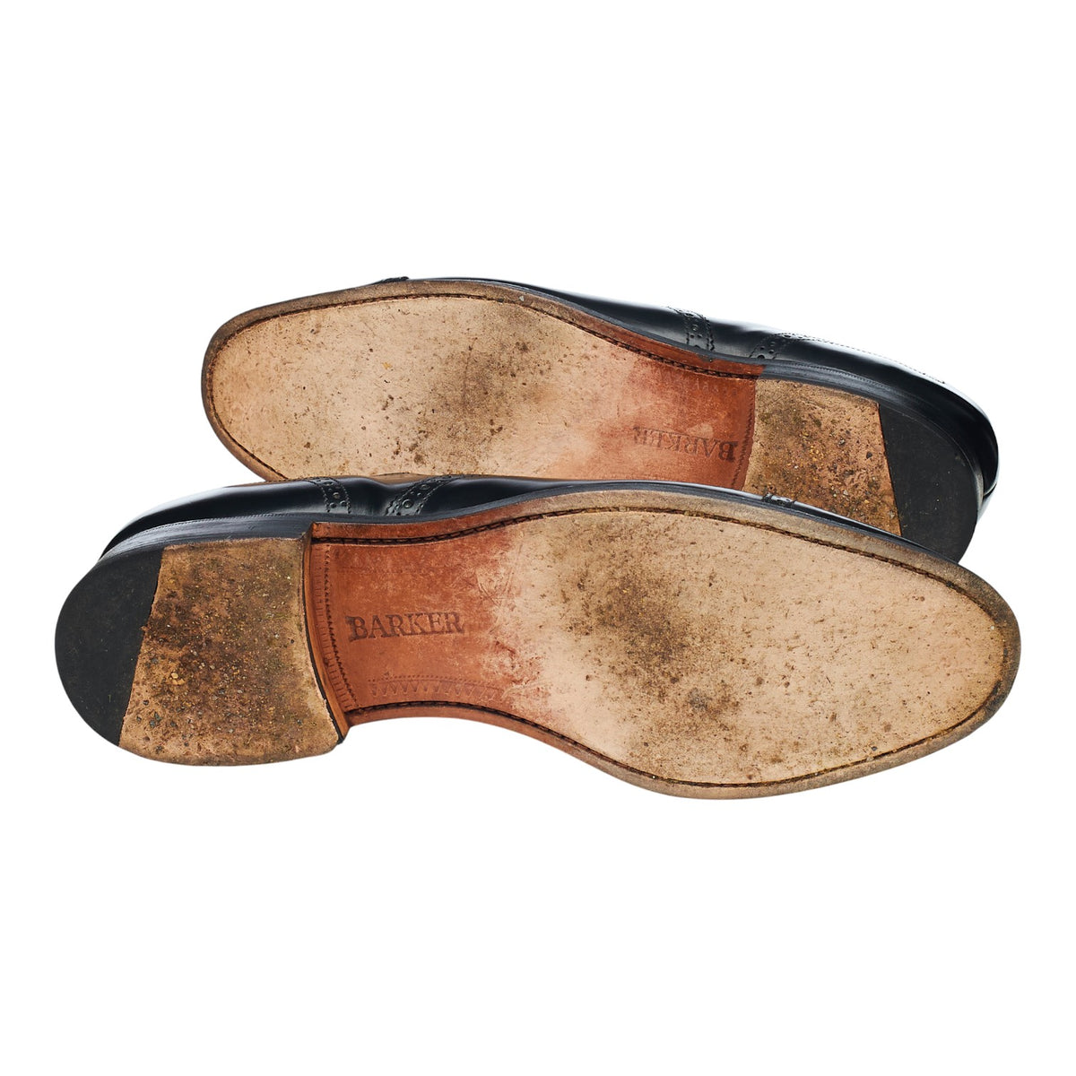 'Gatwick' Black Leather Oxford Brogues UK 10 G