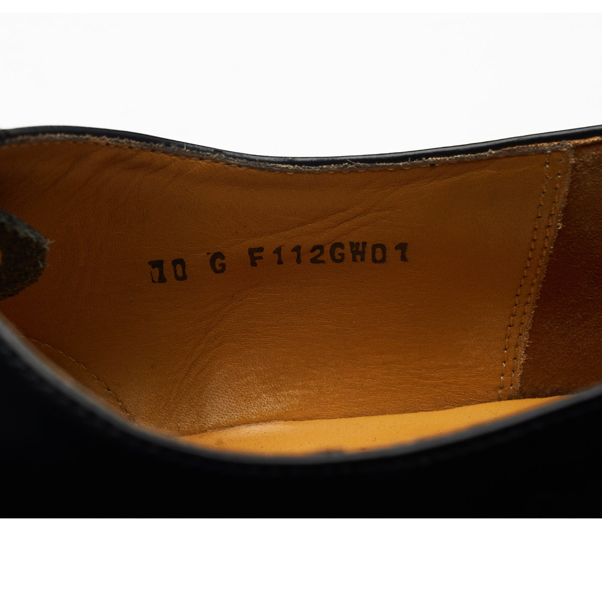 'Gatwick' Black Leather Oxford Brogues UK 10 G