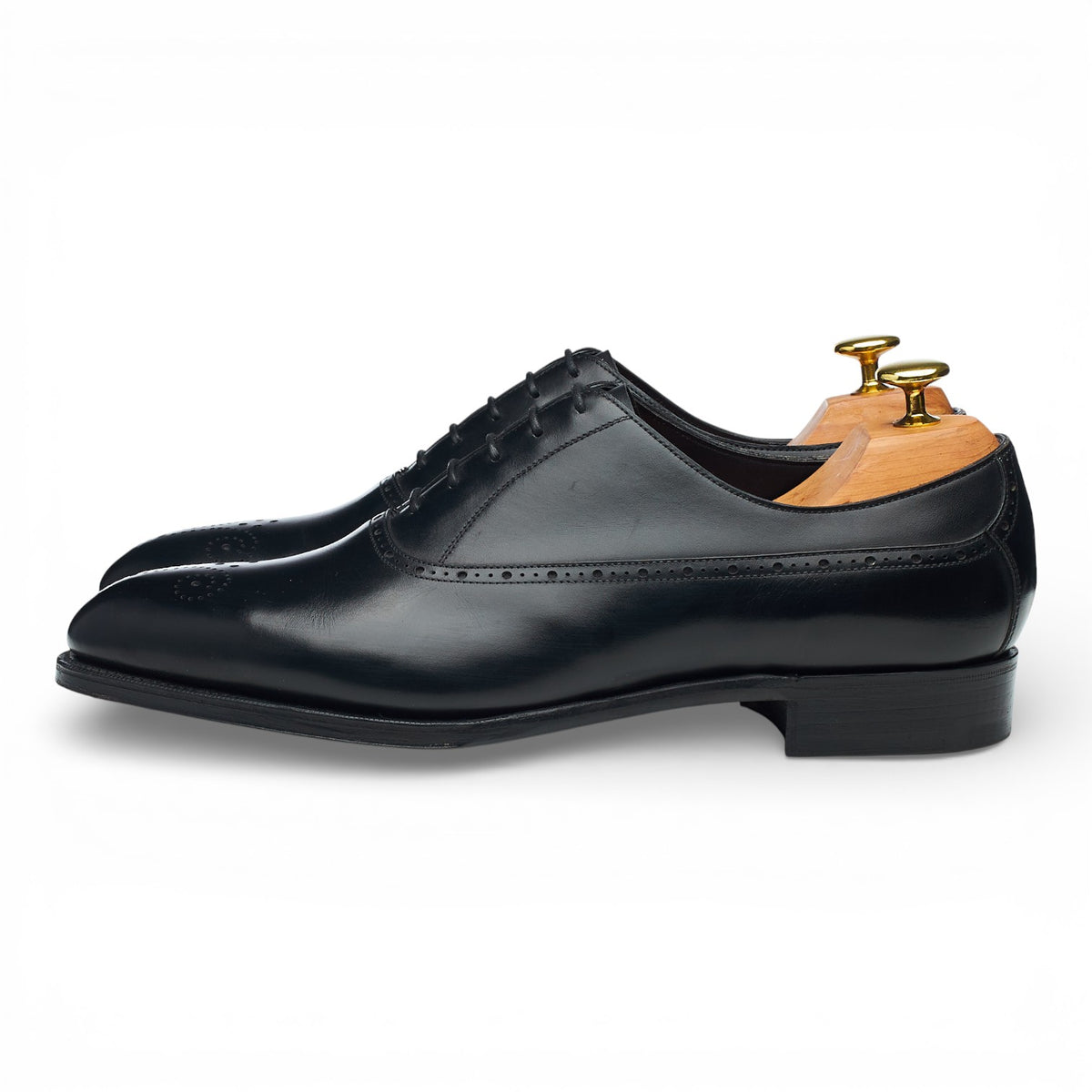 Black Leather Oxford Brogues UK 9 D