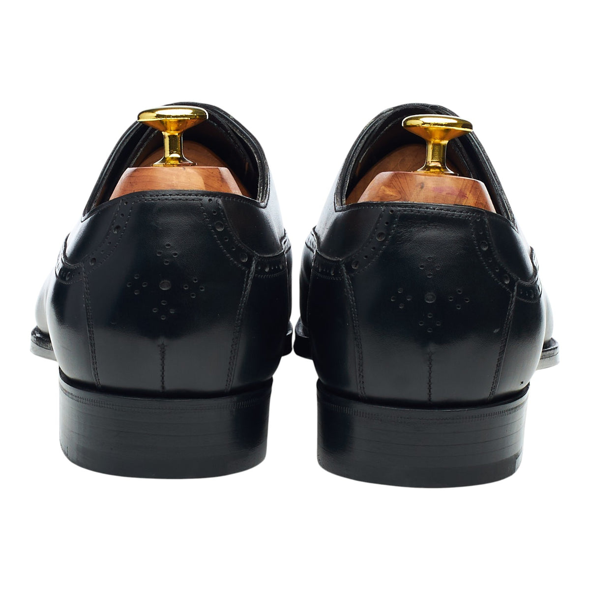 Black Leather Oxford Brogues UK 9 D