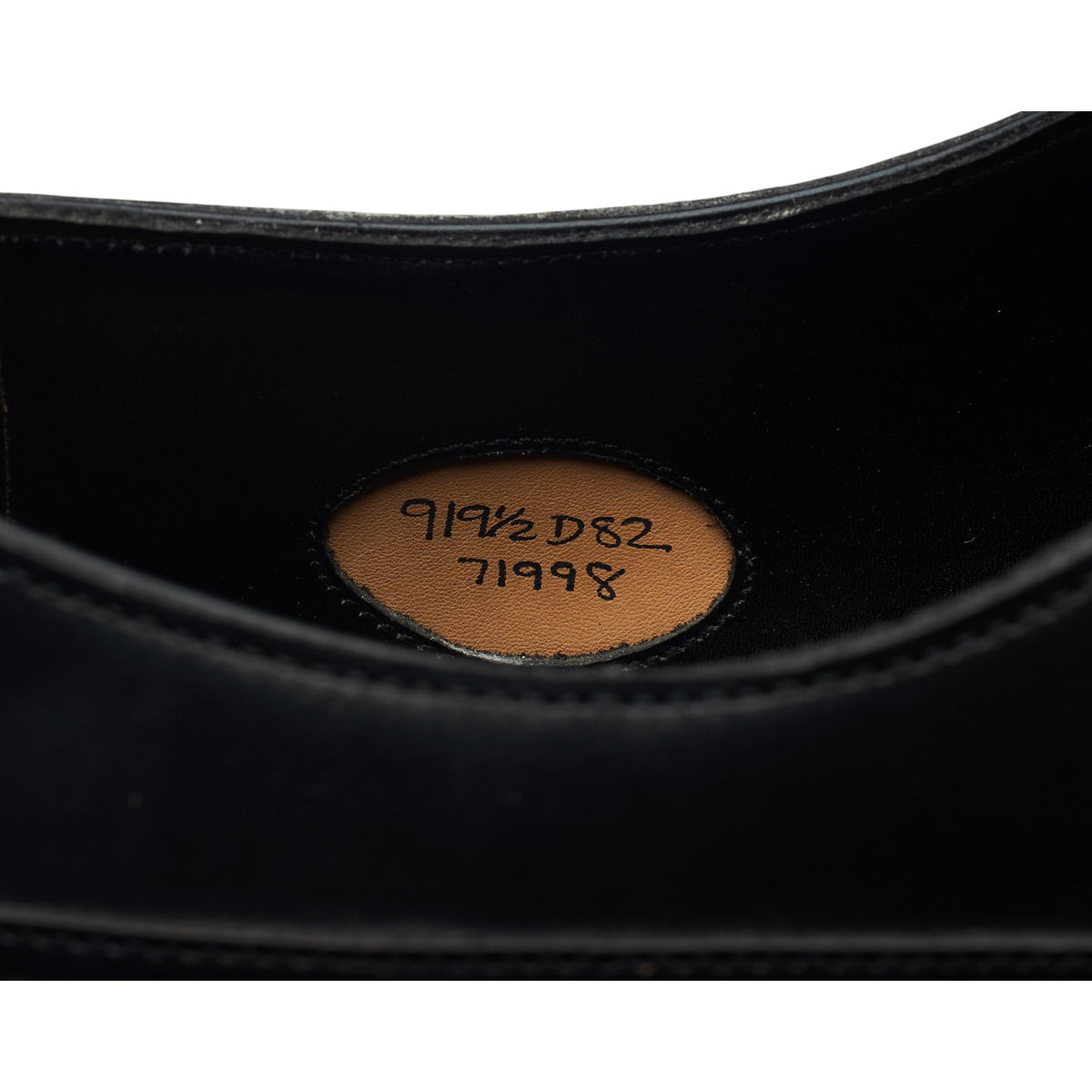 Black Leather Oxford Brogues UK 9 D