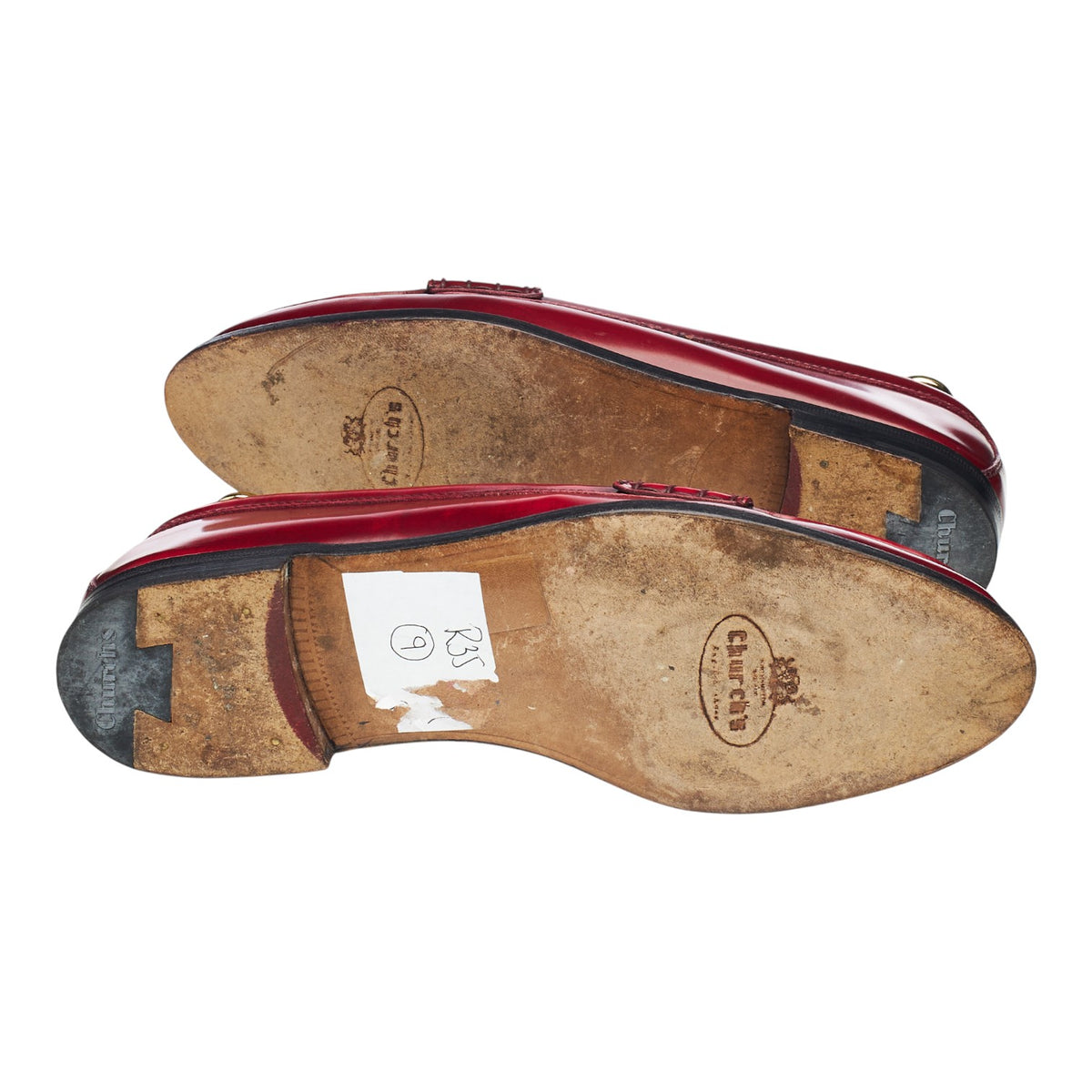 Women's 'Kara' Red Leather Loafers UK 3.5 EU 36.5