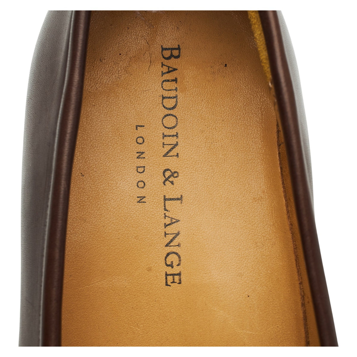 'Sagan' Dark Brown Leather Loafers UK 6 / UK 6.5