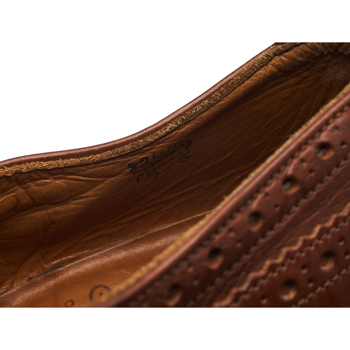 'Phillip' Brown Leather Derby Brogues UK 7