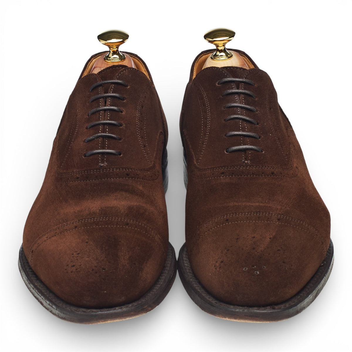 'Ipswich' Brown Suede Oxford Brogues UK 7 F