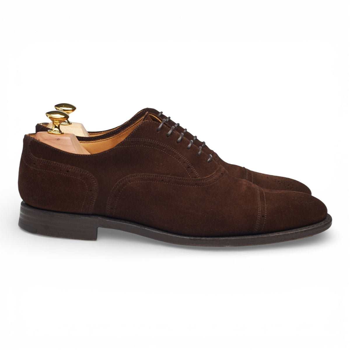 'Ipswich' Brown Suede Oxford Brogues UK 7 F