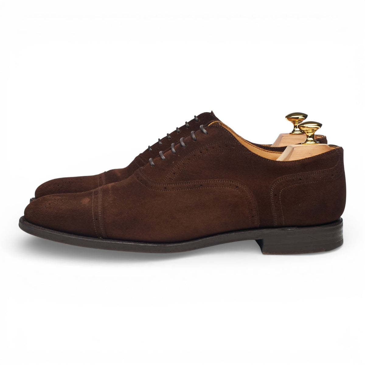 'Ipswich' Brown Suede Oxford Brogues UK 7 F