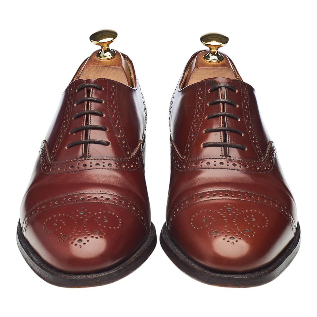 'Alfred' Brown Leather Oxford Brogues UK 6 G