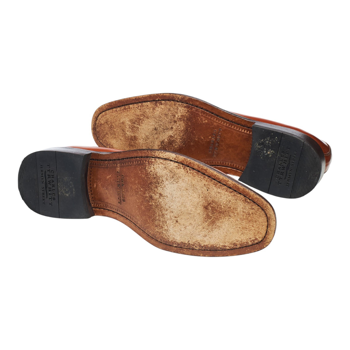 Tan Brown Leather Tassel Loafers UK 7