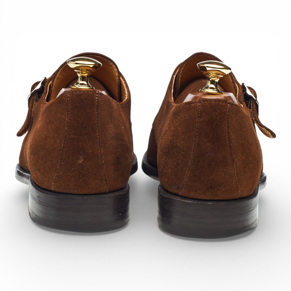 Brown Suede Monk Strap UK 6.5