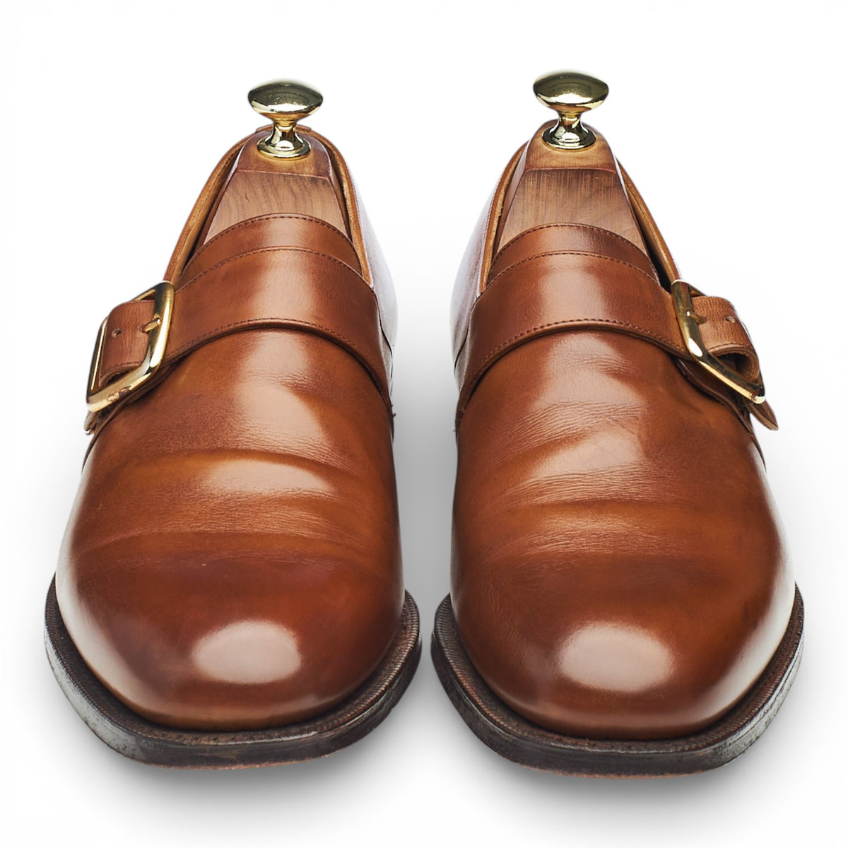 'Westbury' Brown Leather Monk Strap UK 7 G