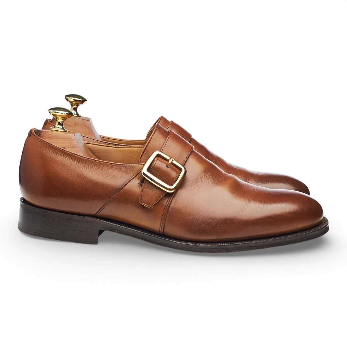 'Westbury' Brown Leather Monk Strap UK 7 G