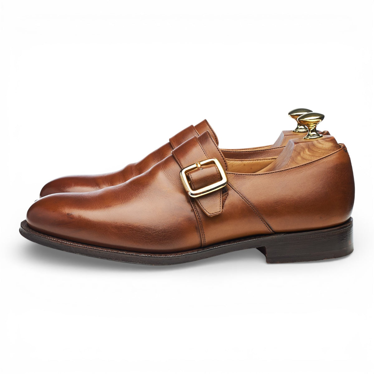 'Westbury' Brown Leather Monk Strap UK 7 G