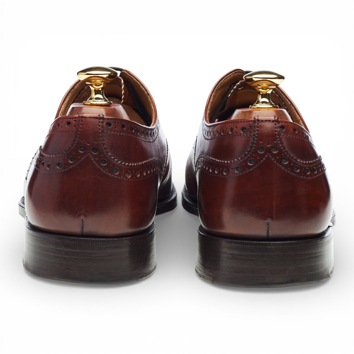 'Diplomat' Tan Brown Leather Oxford Brogues UK 9 F
