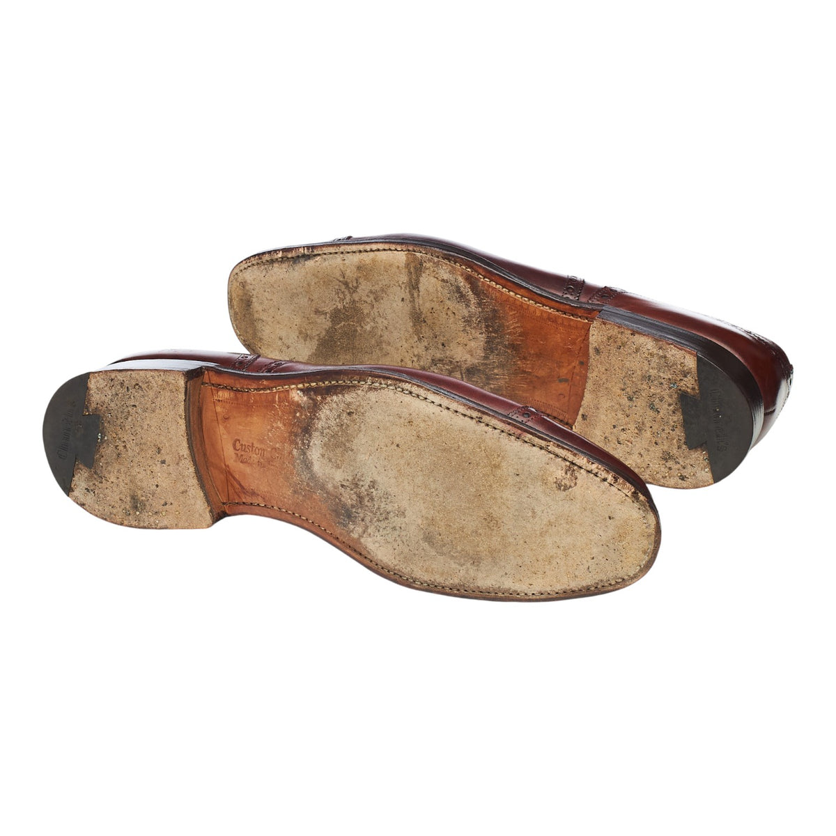 'Diplomat' Tan Brown Leather Oxford Brogues UK 9 F