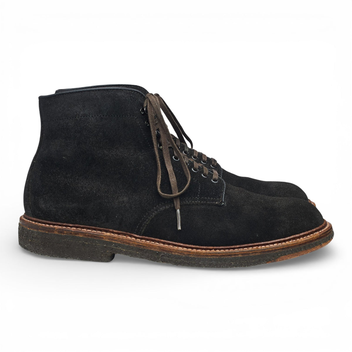 '86065H' Dark Brown Waxed Suede Boots UK 7.5 US 8 D