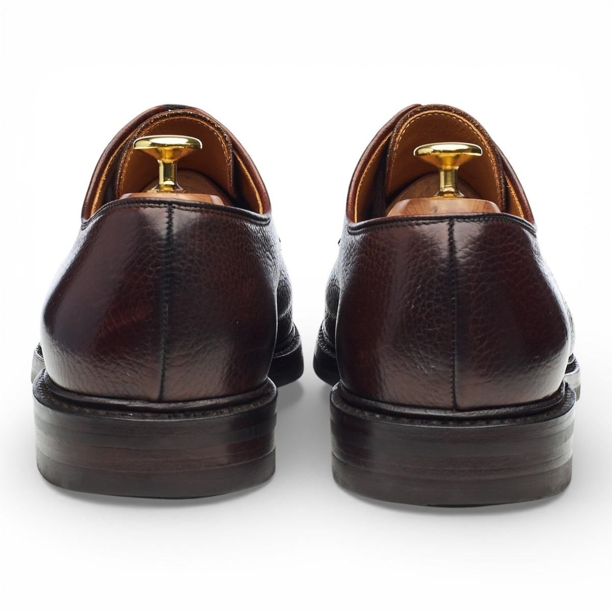 'Ashdown' Dark Brown Grain Leather Derby UK 8.5 E
