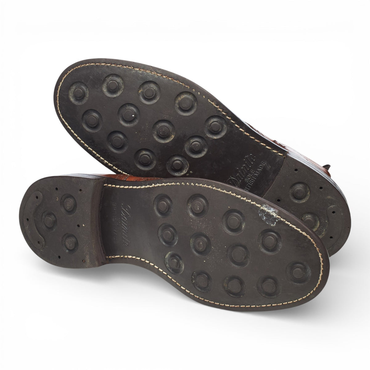 'Caldecott II' Tan Brown Leather Brogue Boots UK 9 F