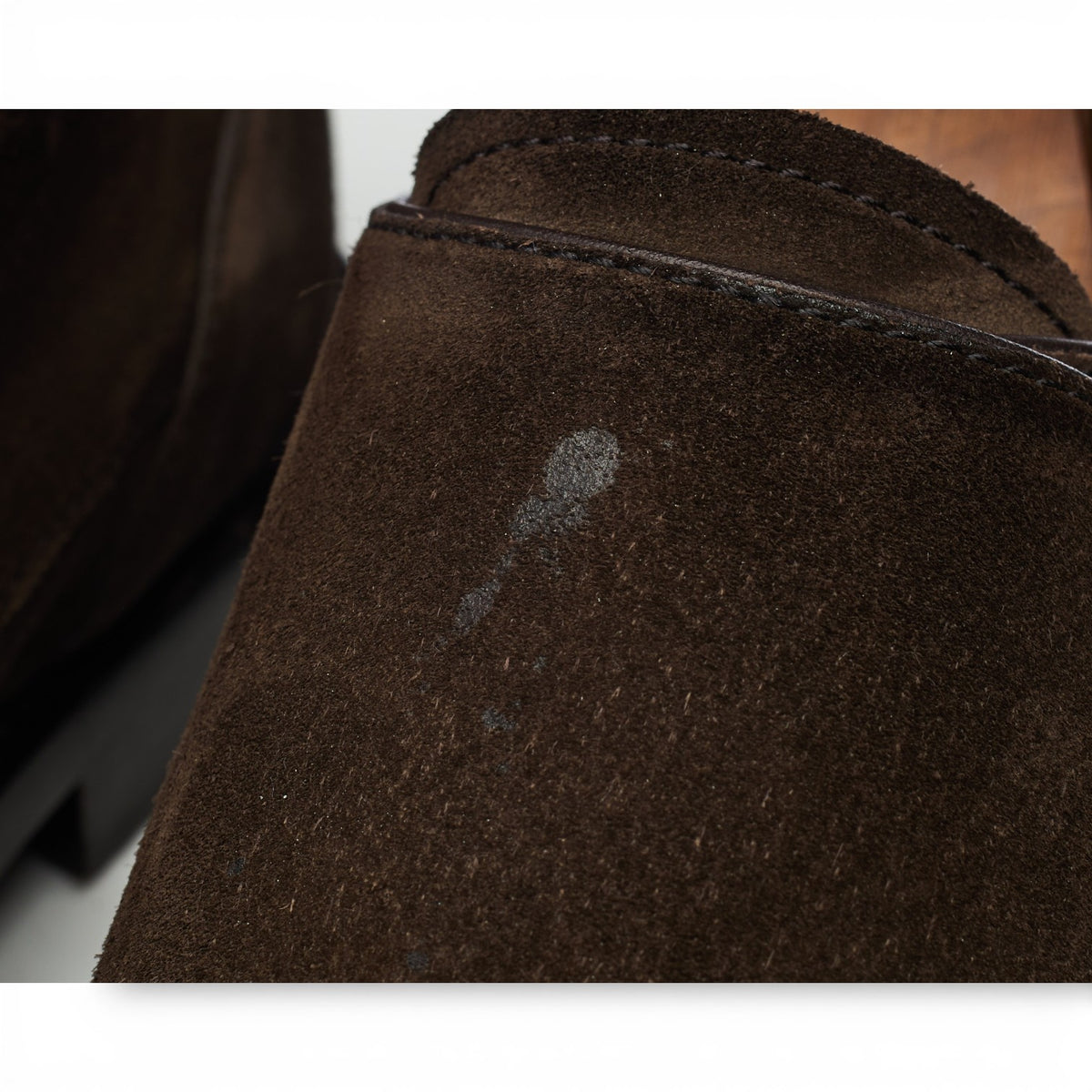 Dark Brown Suede Double Monk Strap UK 7