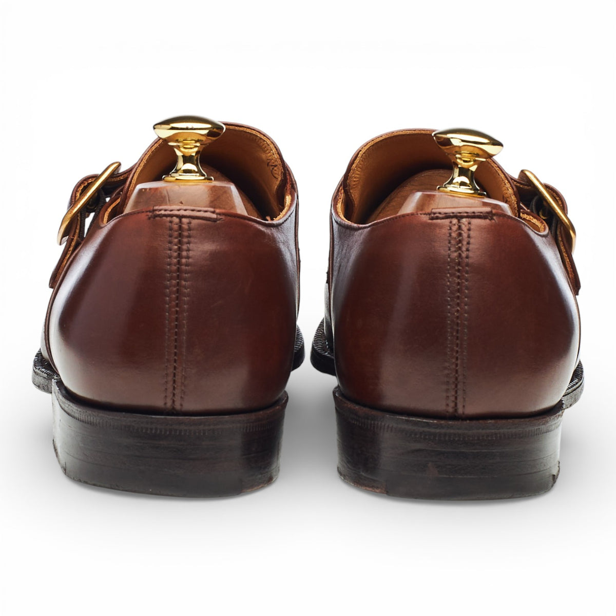 'Westbury' Brown Leather Monk Strap UK 10 F