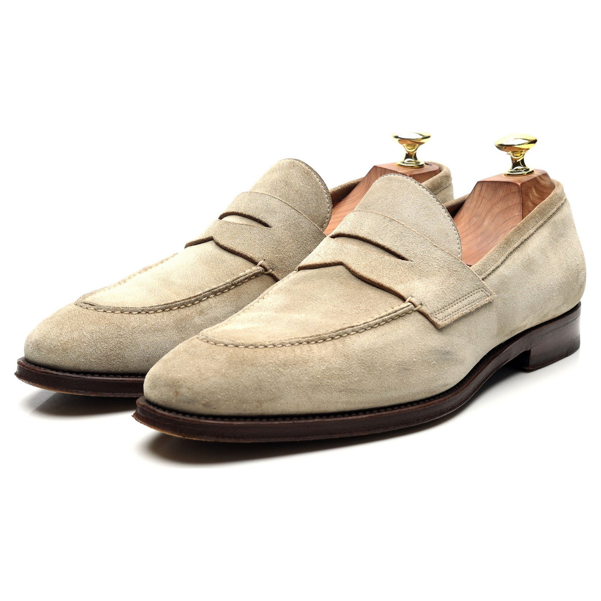 Beige Suede Loafers UK 7 F