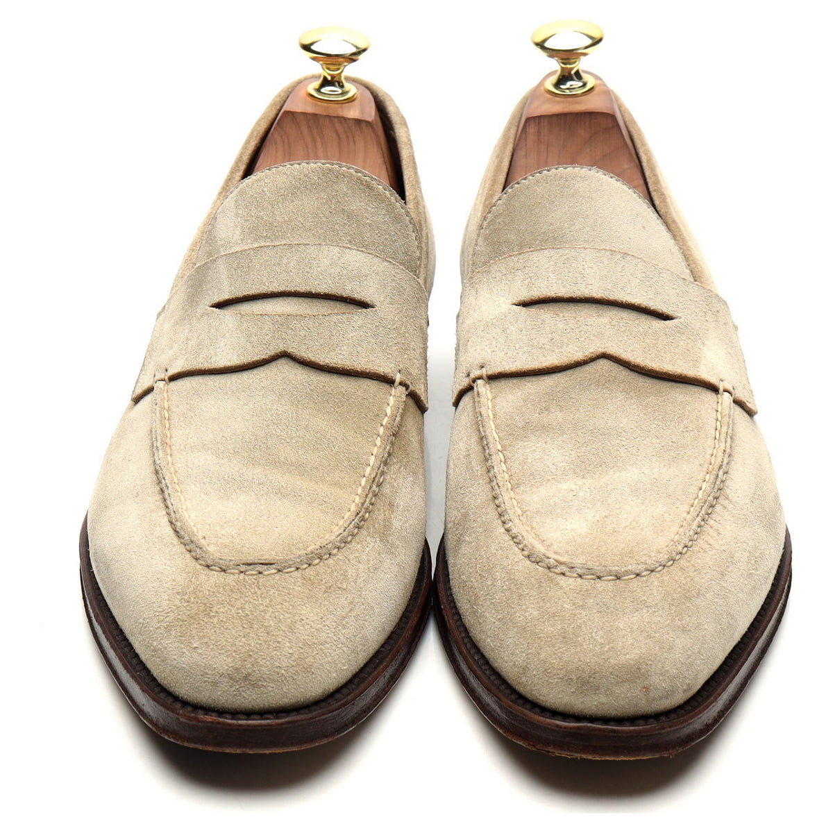 Beige Suede Loafers UK 7 F