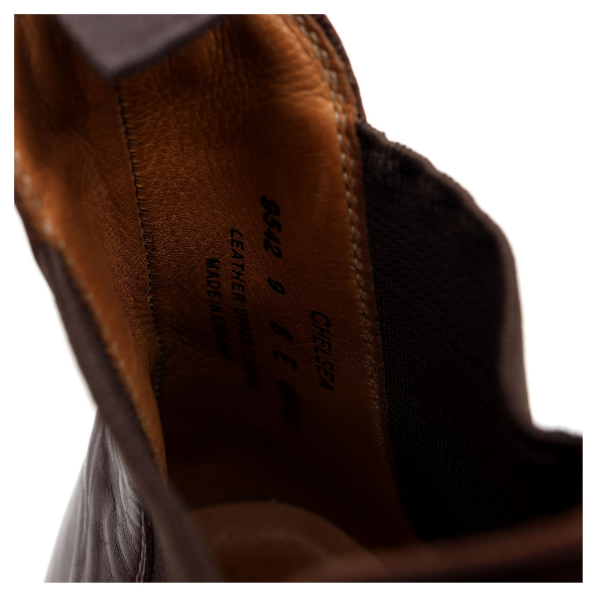 &#39;Chelsea&#39; Dark Brown Leather Chelsea Boots UK 8 E
