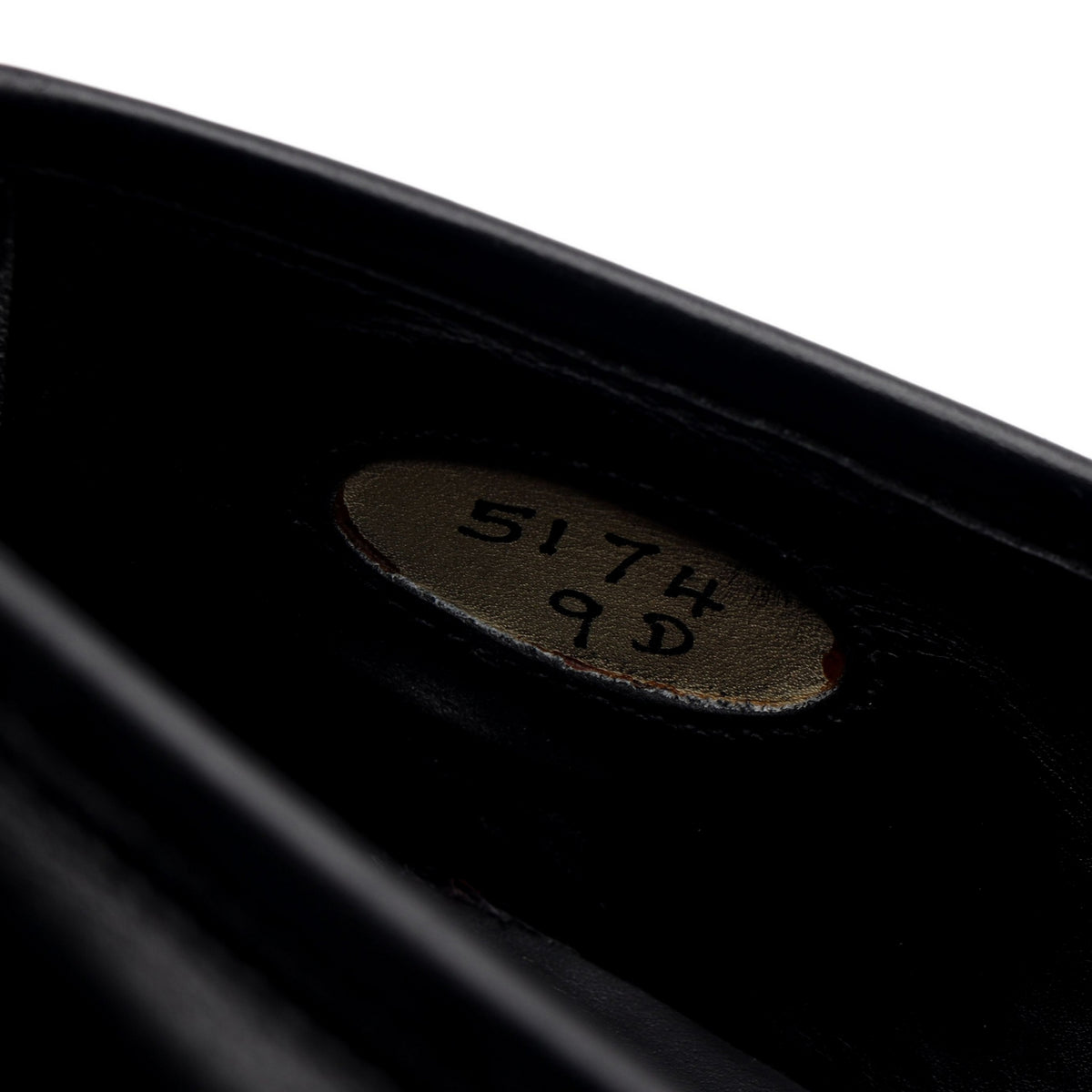 Black Leather Loafers UK 9 D