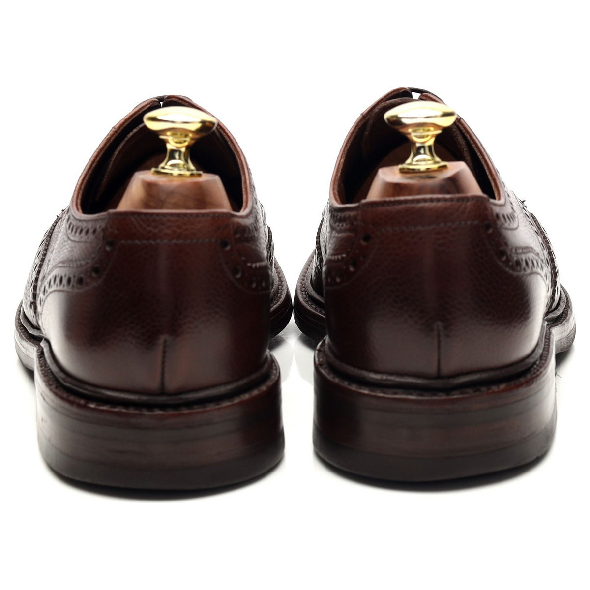 1880 &#39;Badminton 2&#39; Dark Brown Grain Leather Derby Brogues UK 7.5 G