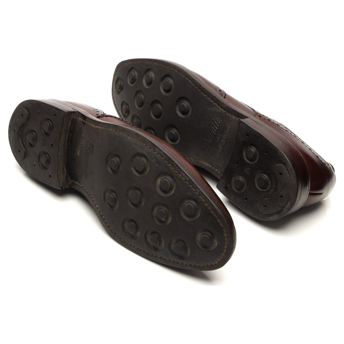 1880 &#39;Badminton 2&#39; Dark Brown Grain Leather Derby Brogues UK 7.5 G