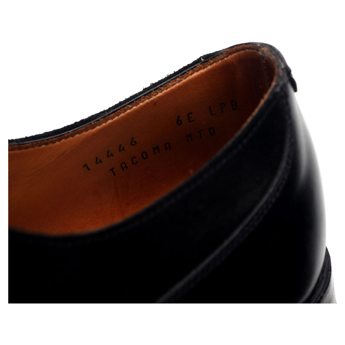 &#39;Tacoma&#39; Black Leather Oxford UK 6 E