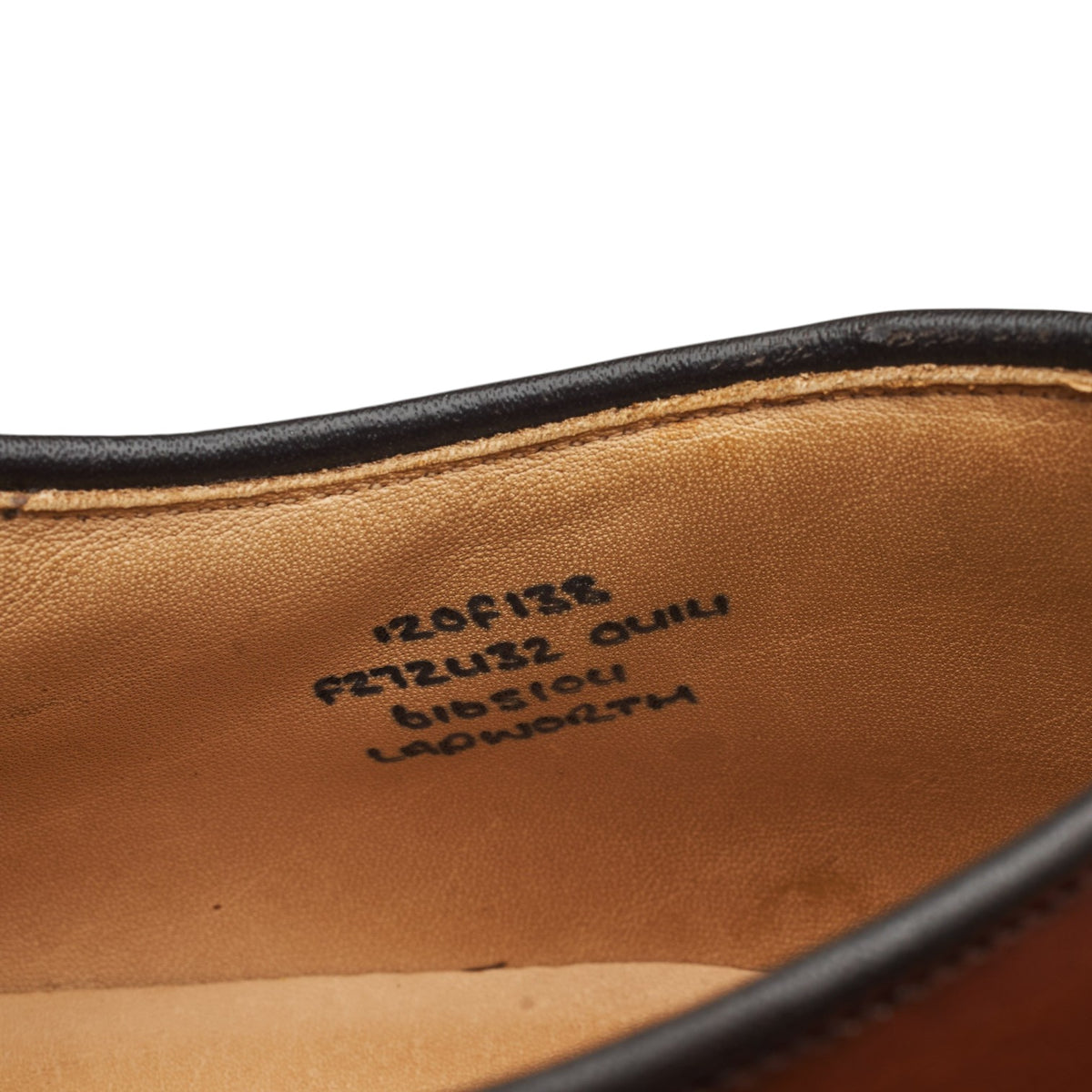 'Lapworth' Tan Brown Leather Oxford UK 12 F
