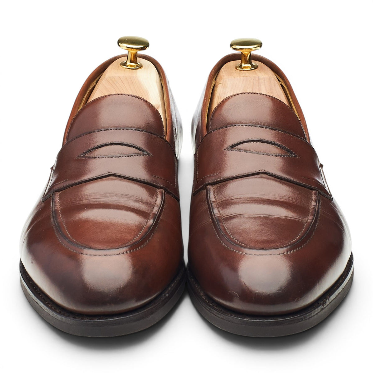 'Piccadilly' Dark Brown Leather Loafers UK 8.5 E