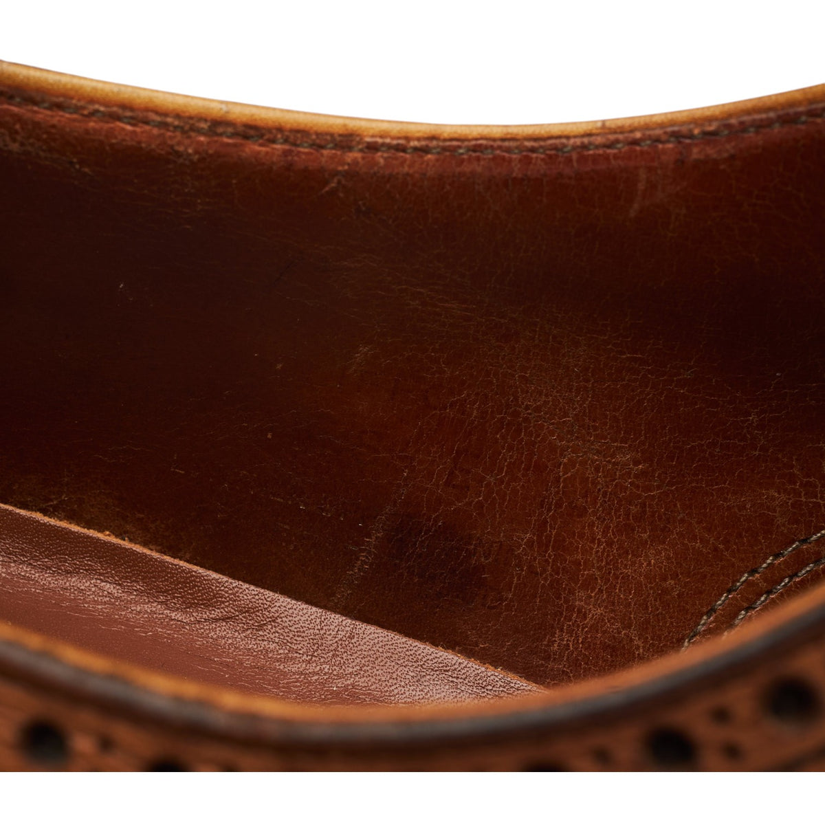 'Clifford' Tan Brown Leather Oxford Brogues UK 8.5 E