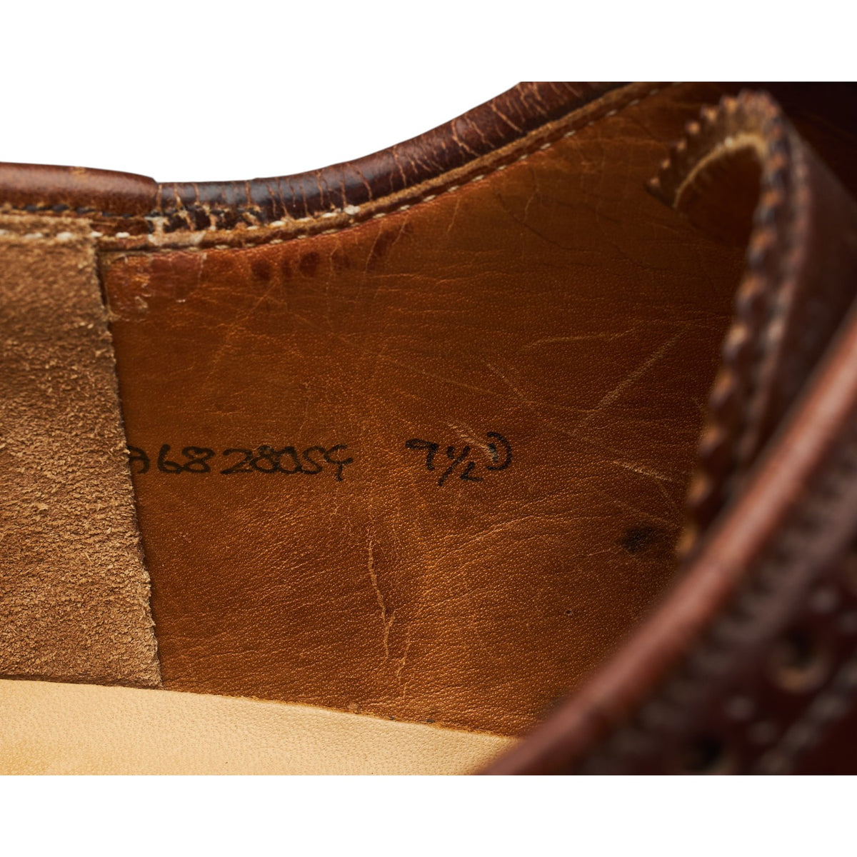 'Pembroke' Dark Brown Cordovan Leather Derby Brogues UK 8.5 E