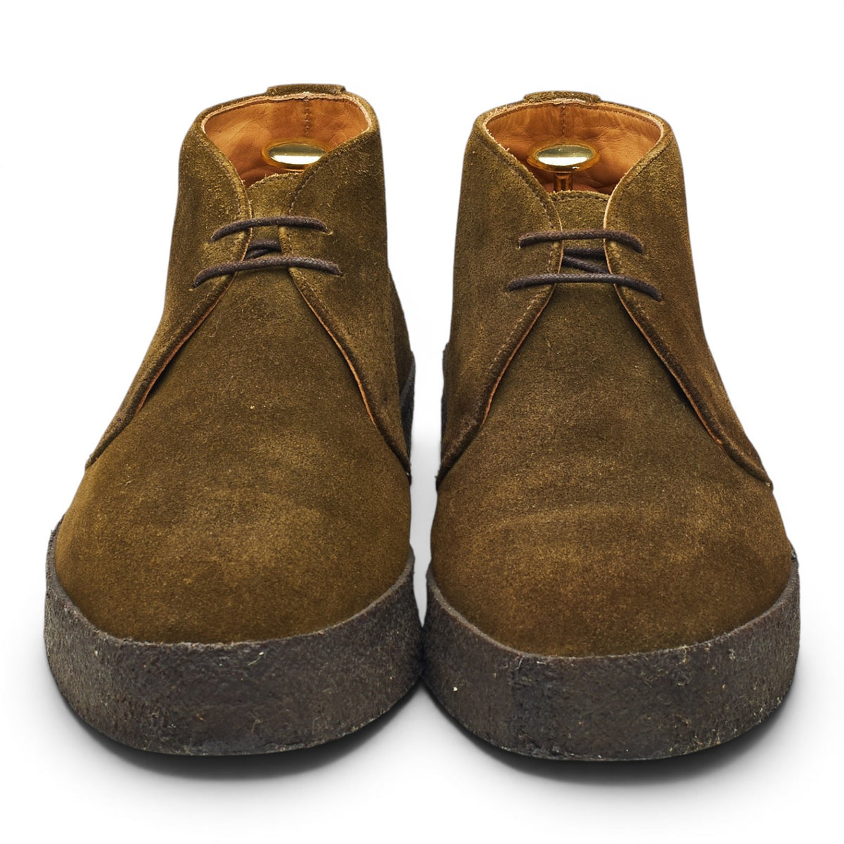 'Hi Top' Green Suede Chukka Boots UK 8 F