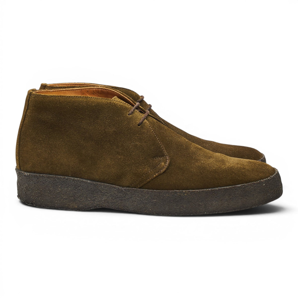 'Hi Top' Green Suede Chukka Boots UK 8 F