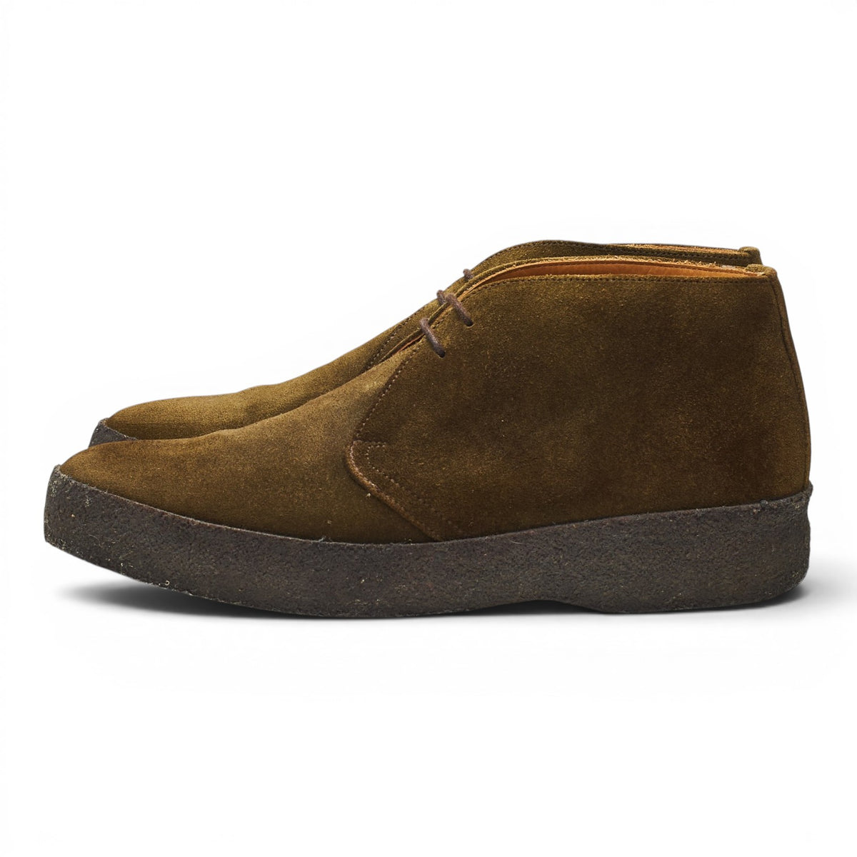 'Hi Top' Green Suede Chukka Boots UK 8 F
