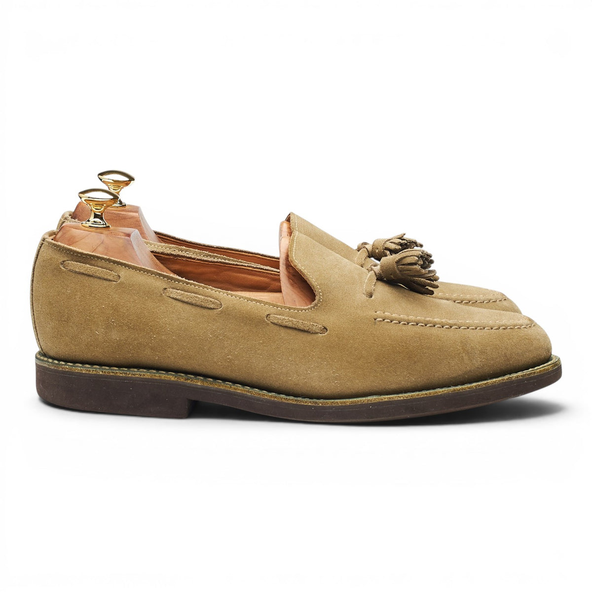 Mark McNairy Sand Suede Tassel Loafers UK 9