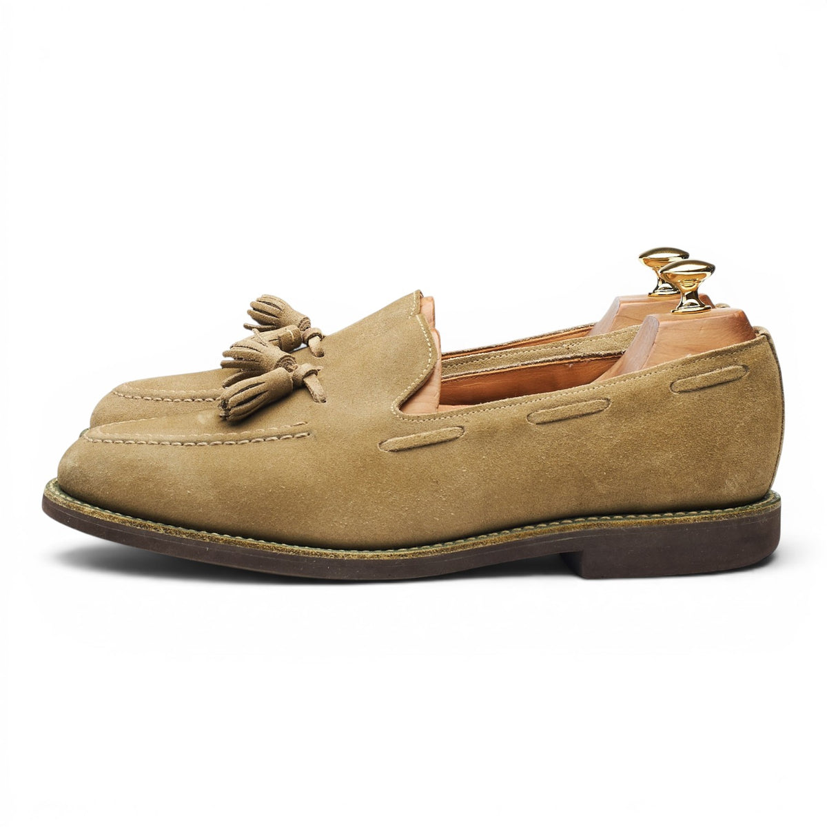 Mark McNairy Sand Suede Tassel Loafers UK 9