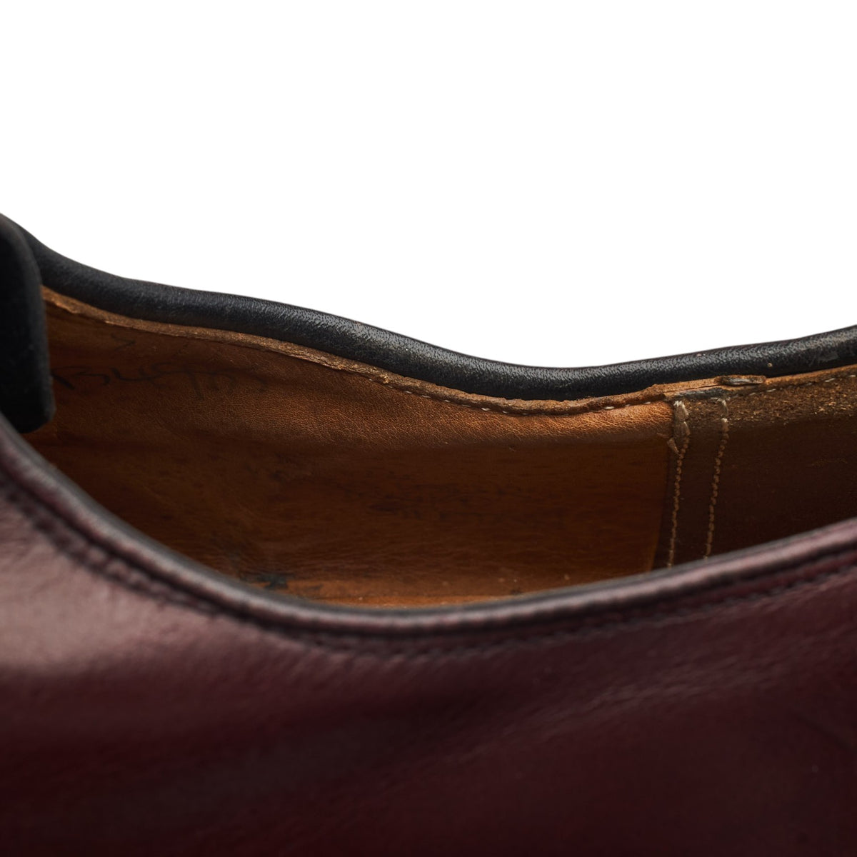 'Stratton' Burgundy Leather Derby UK 9.5 F
