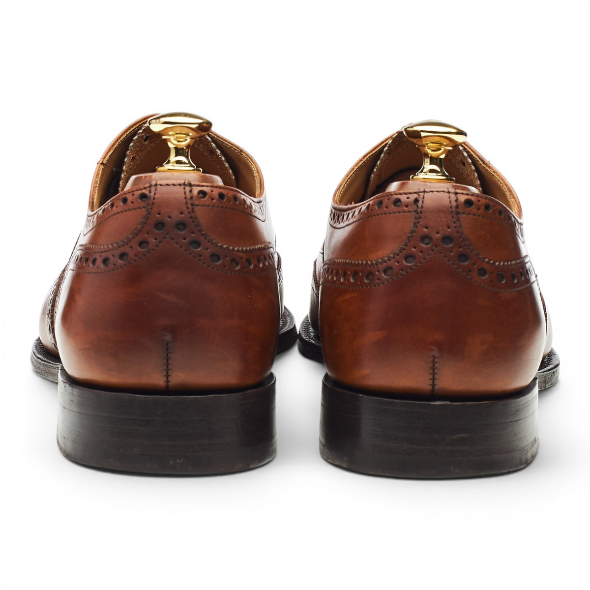 'Chetwynd' Tan Brown Leather Oxford Brogues UK 10 F