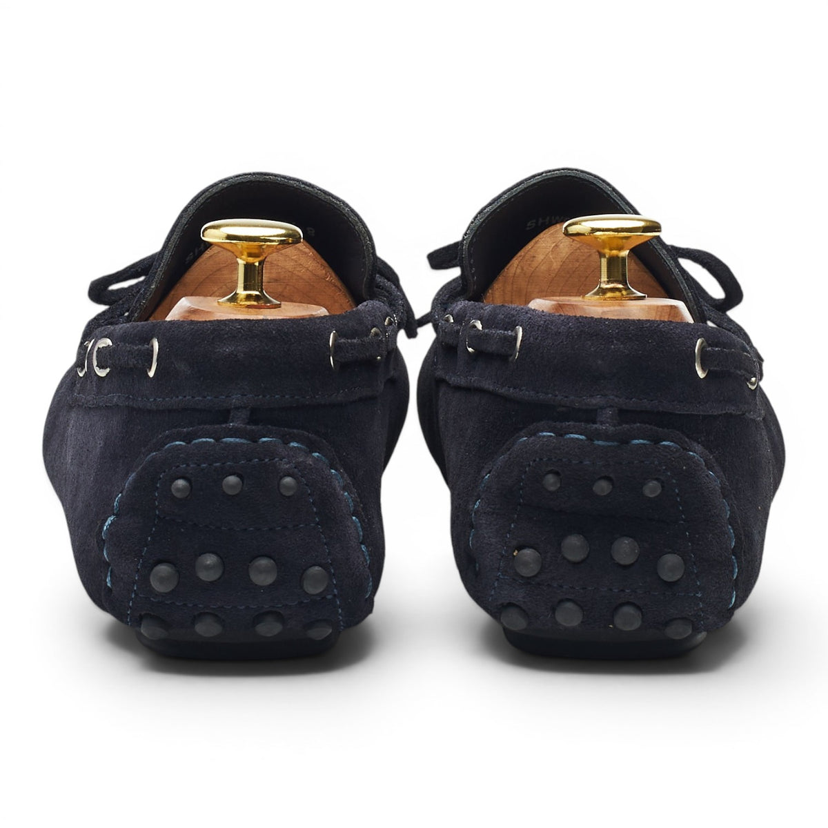 Navy Blue Suede Driving Loafers UK 8