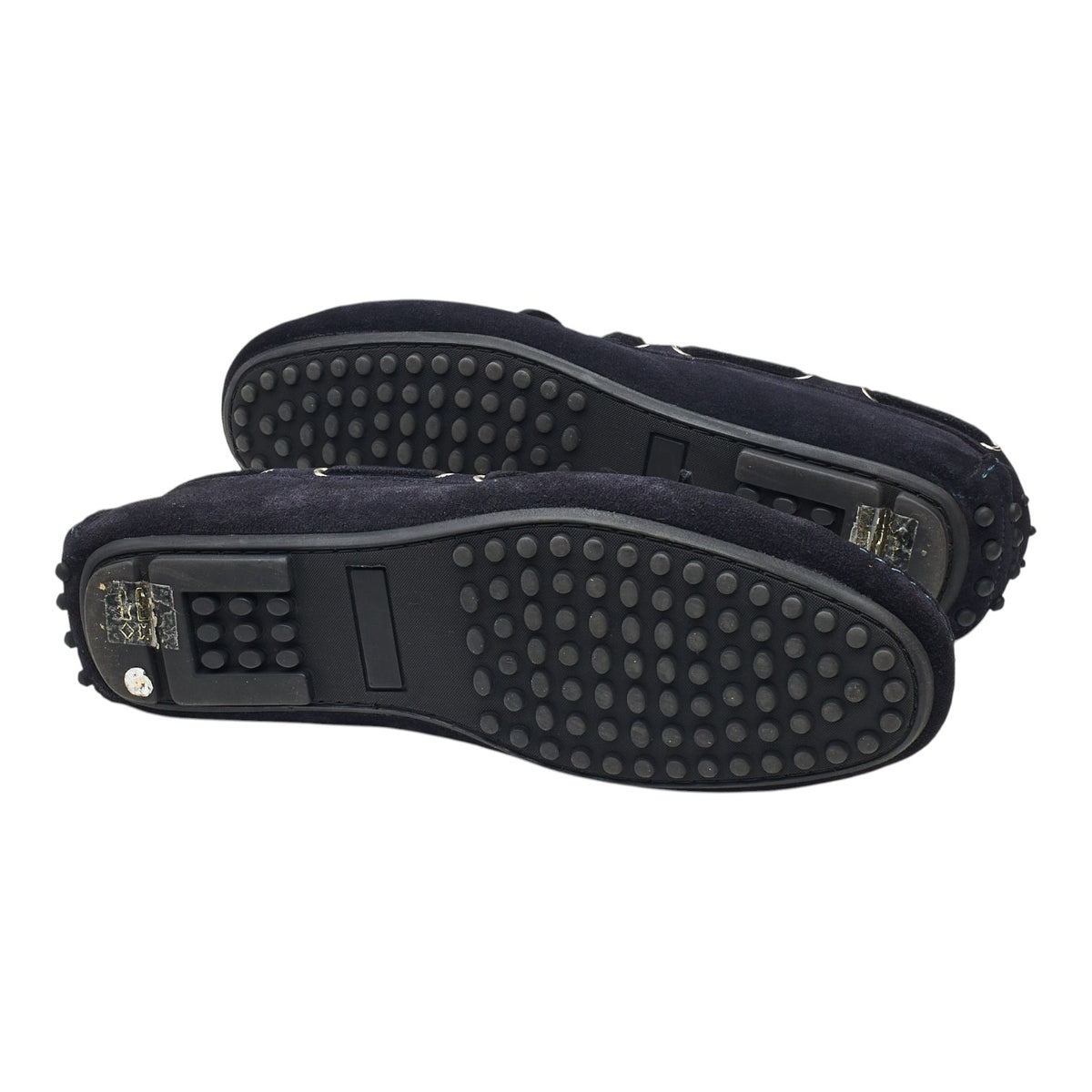 Navy Blue Suede Driving Loafers UK 8